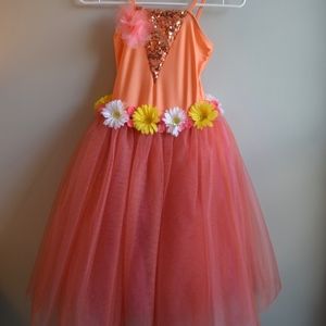 Orange & Pink Ballet Costume